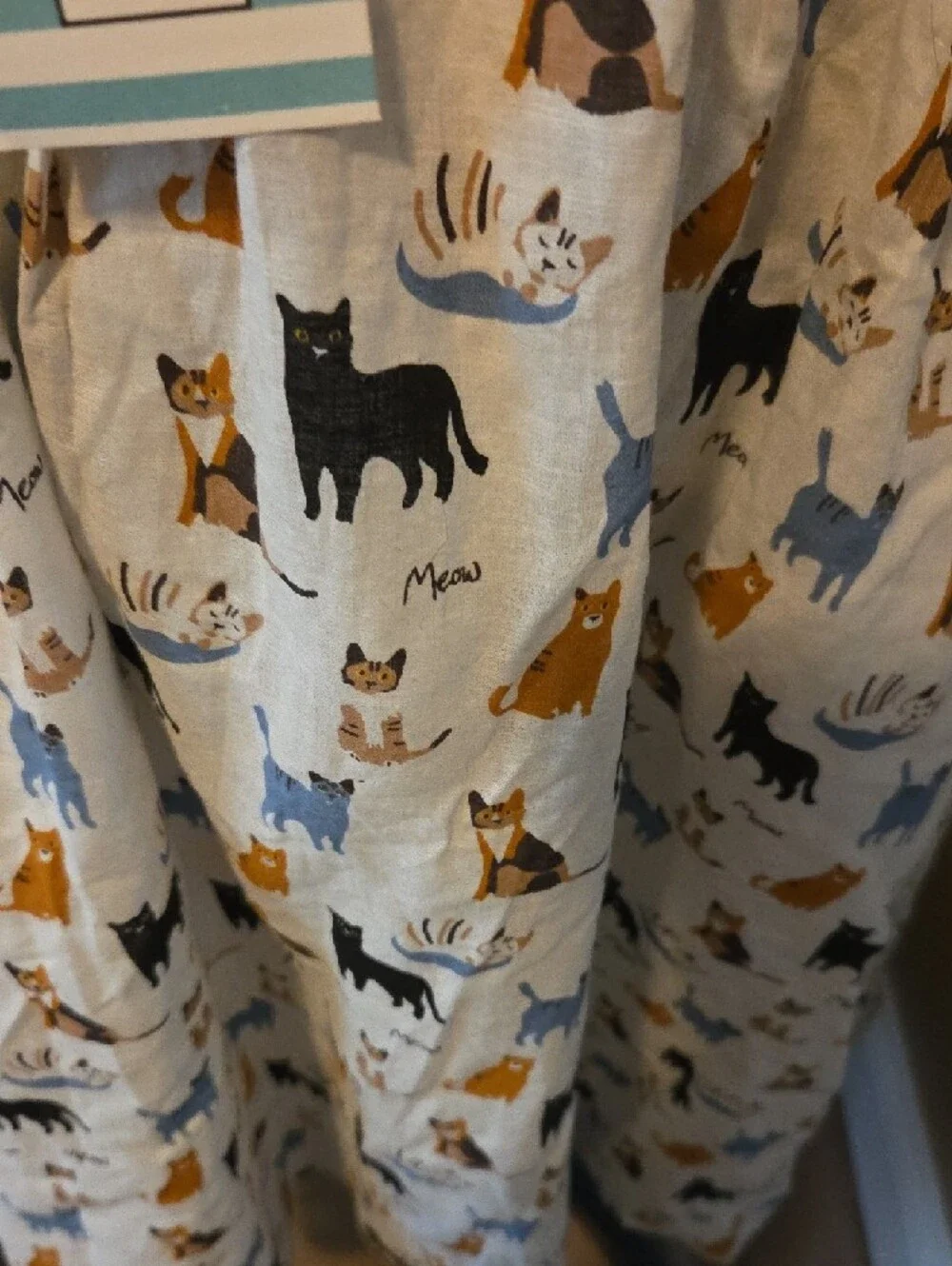 NWT-Tulip-B - A-Line Skirt with Cat Print. - Picture 2 of 5